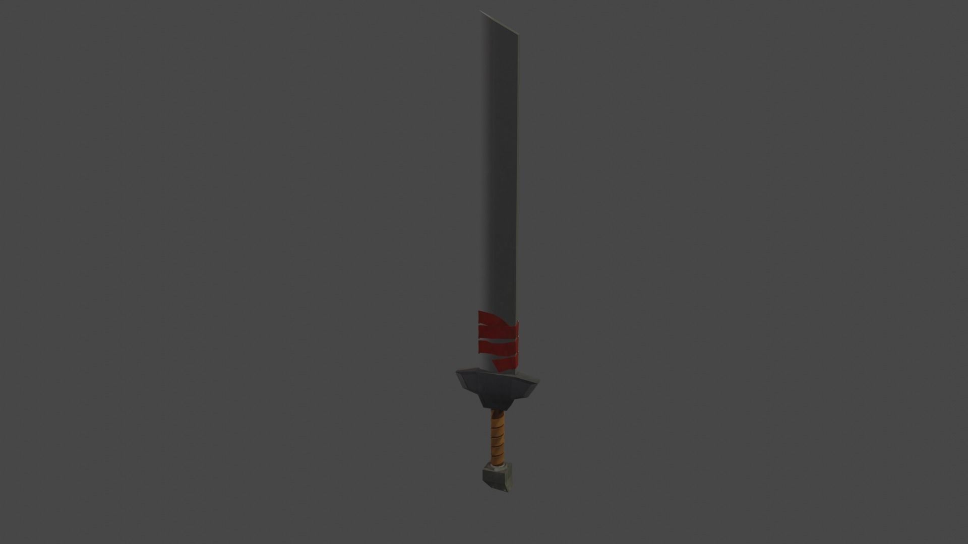 Medieval Fantasy Stylized Sword Low-poly 3D model_5