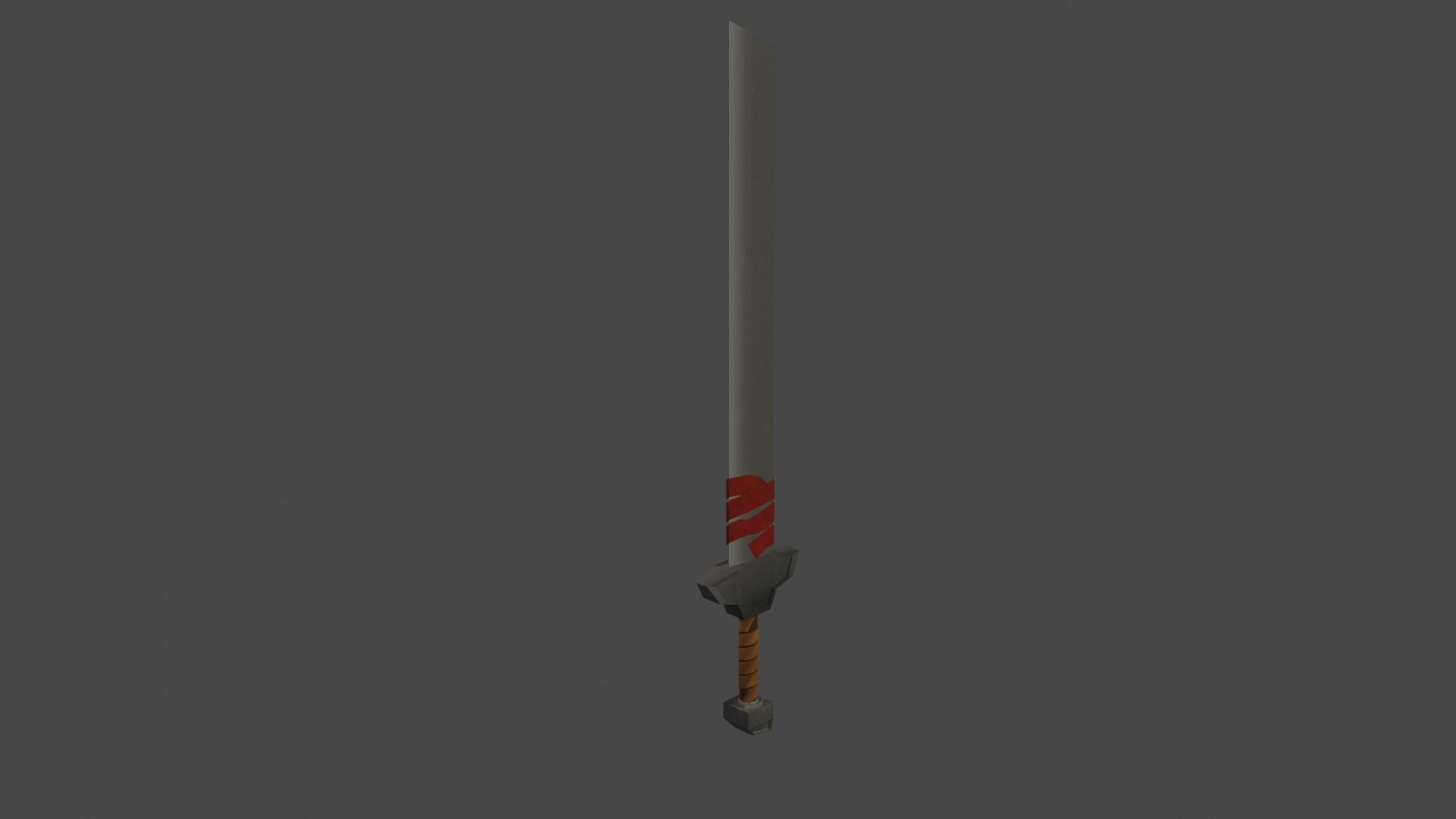 Medieval Fantasy Stylized Sword Low-poly 3D model_3