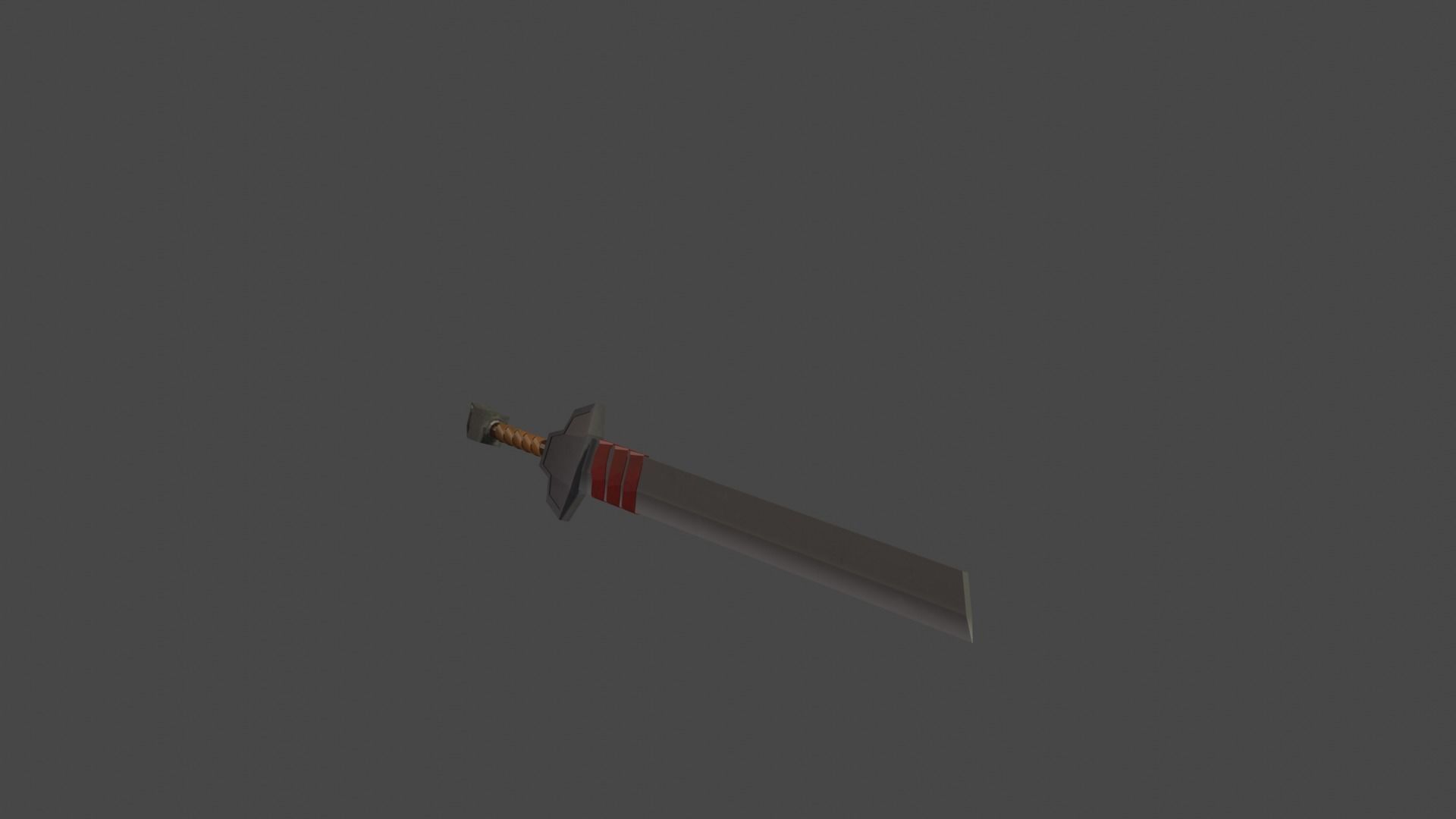 Medieval Fantasy Stylized Sword Low-poly 3D model_4