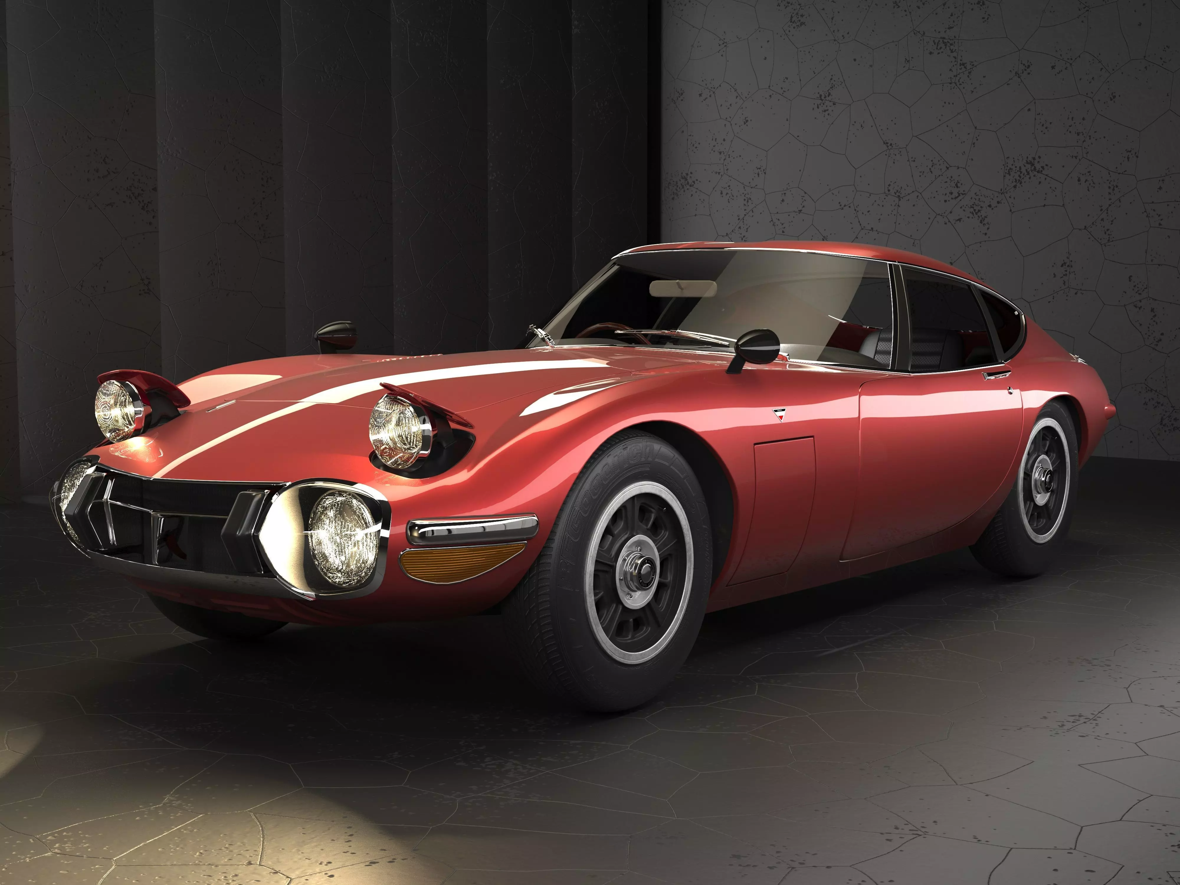 Toyota 2000 GT 3D model_0