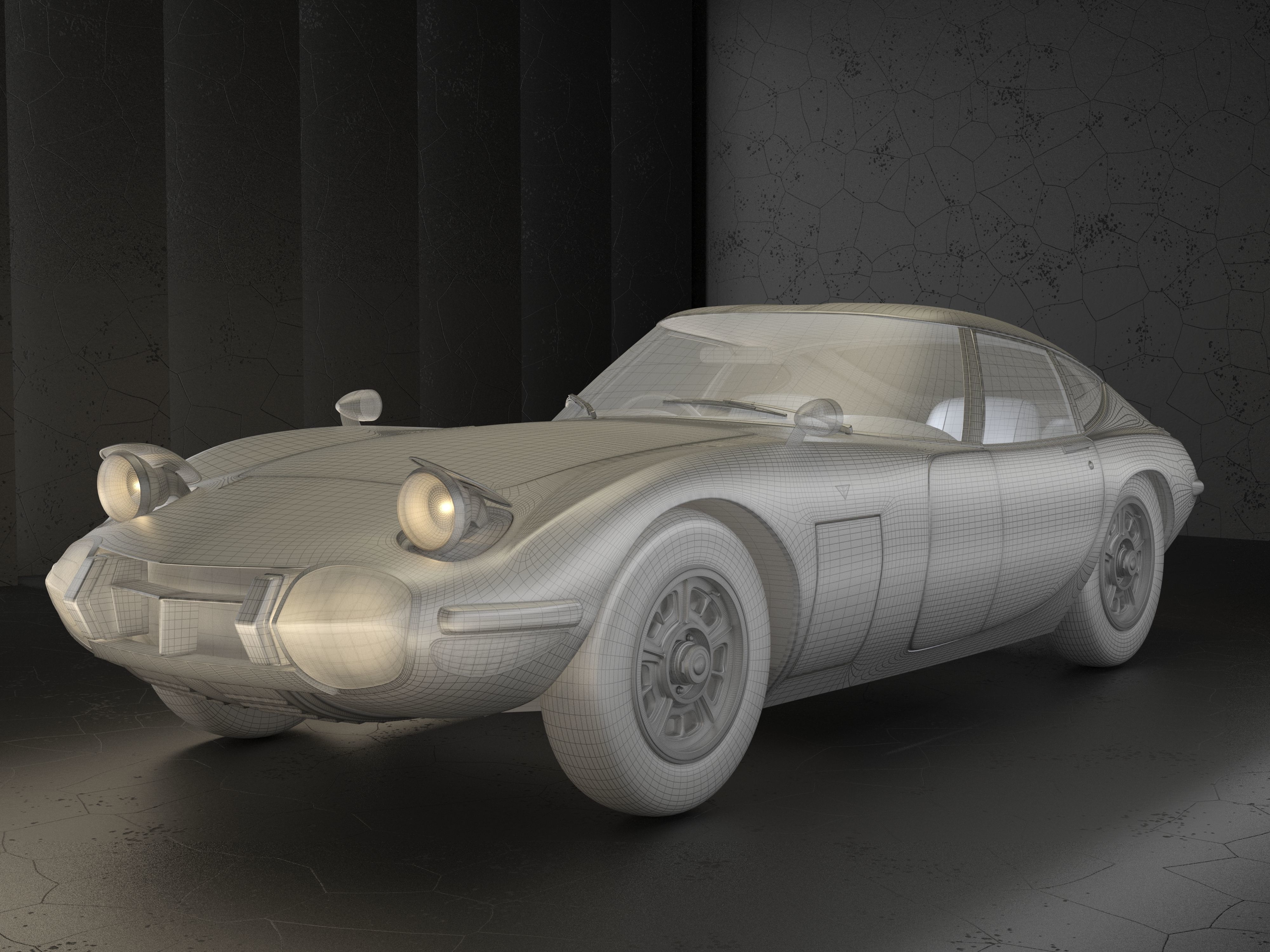 Toyota 2000 GT 3D model_10