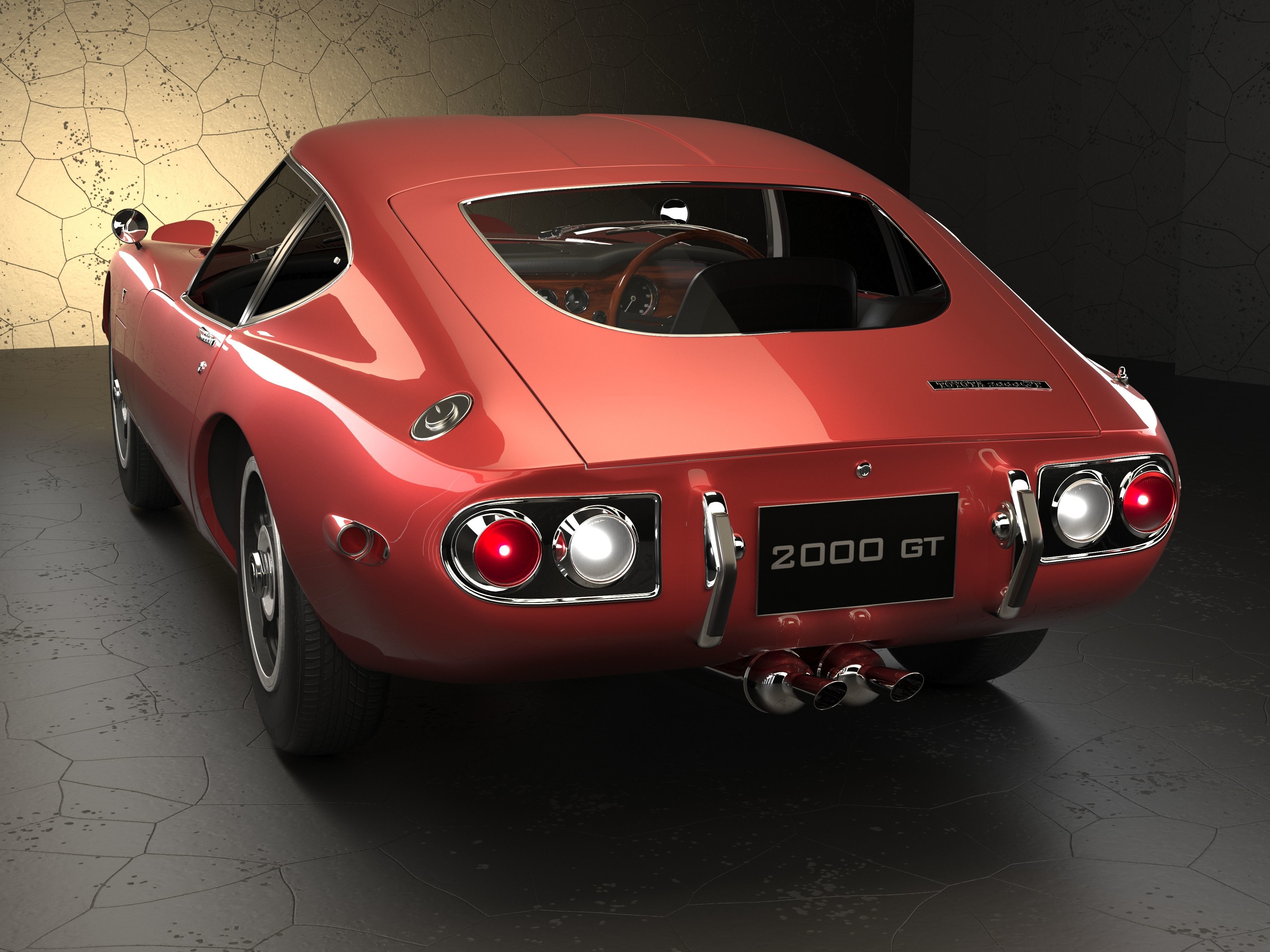 Toyota 2000 GT 3D model_5
