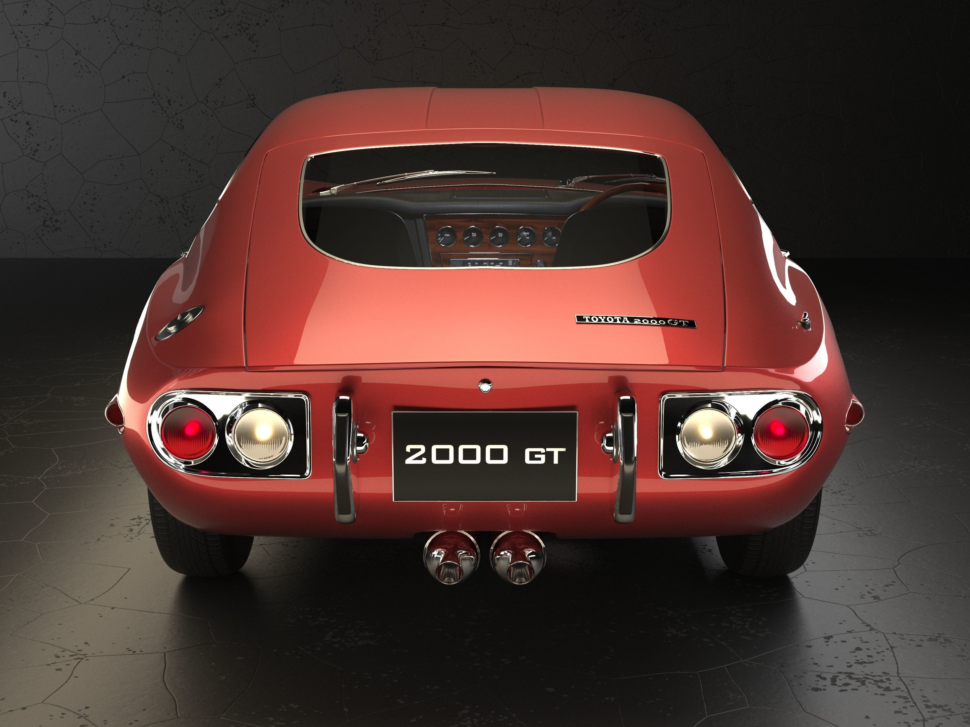Toyota 2000 GT 3D model_3