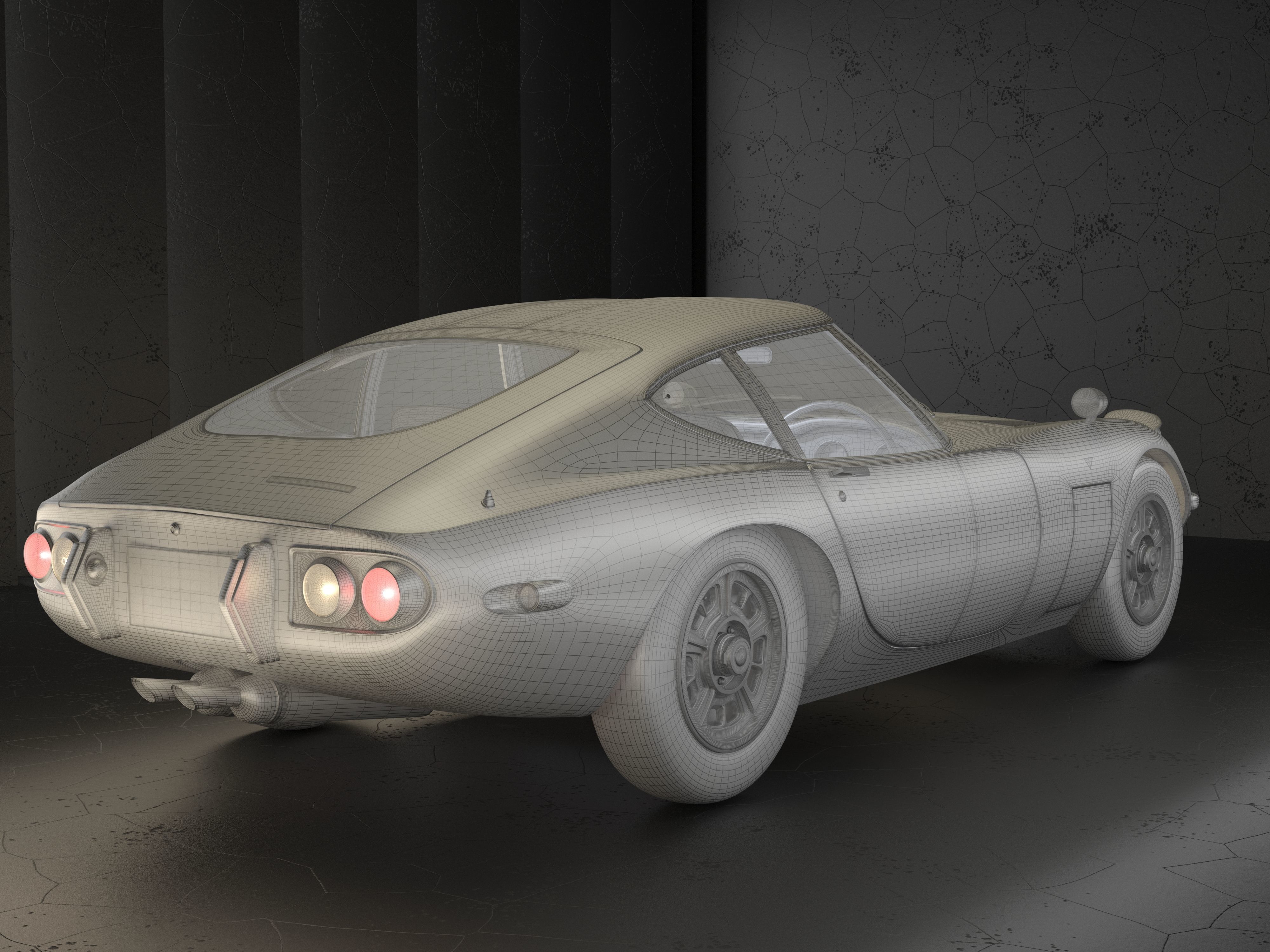 Toyota 2000 GT 3D model_11