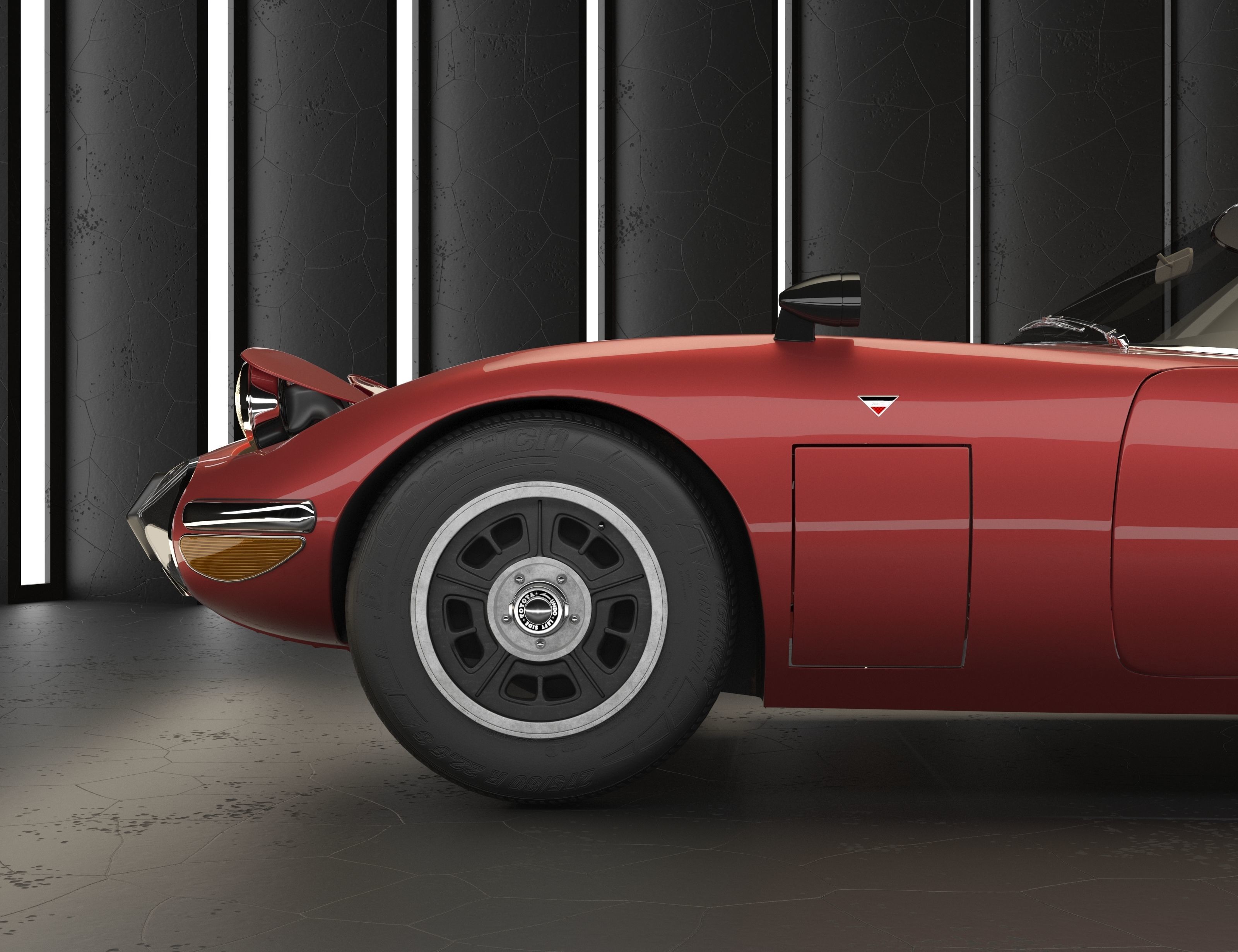 Toyota 2000 GT 3D model_6