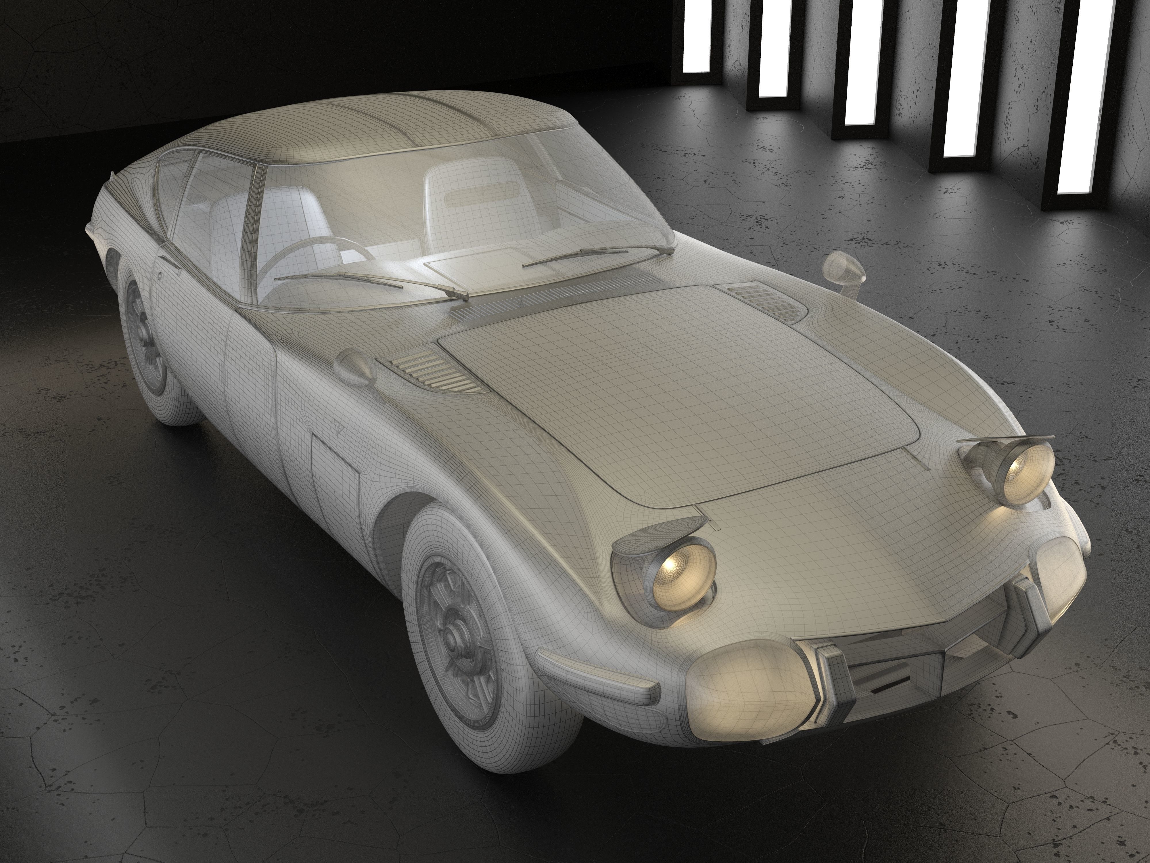Toyota 2000 GT 3D model_9