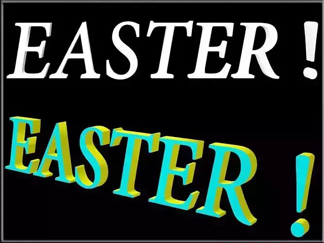 Easter exclamation mark - D