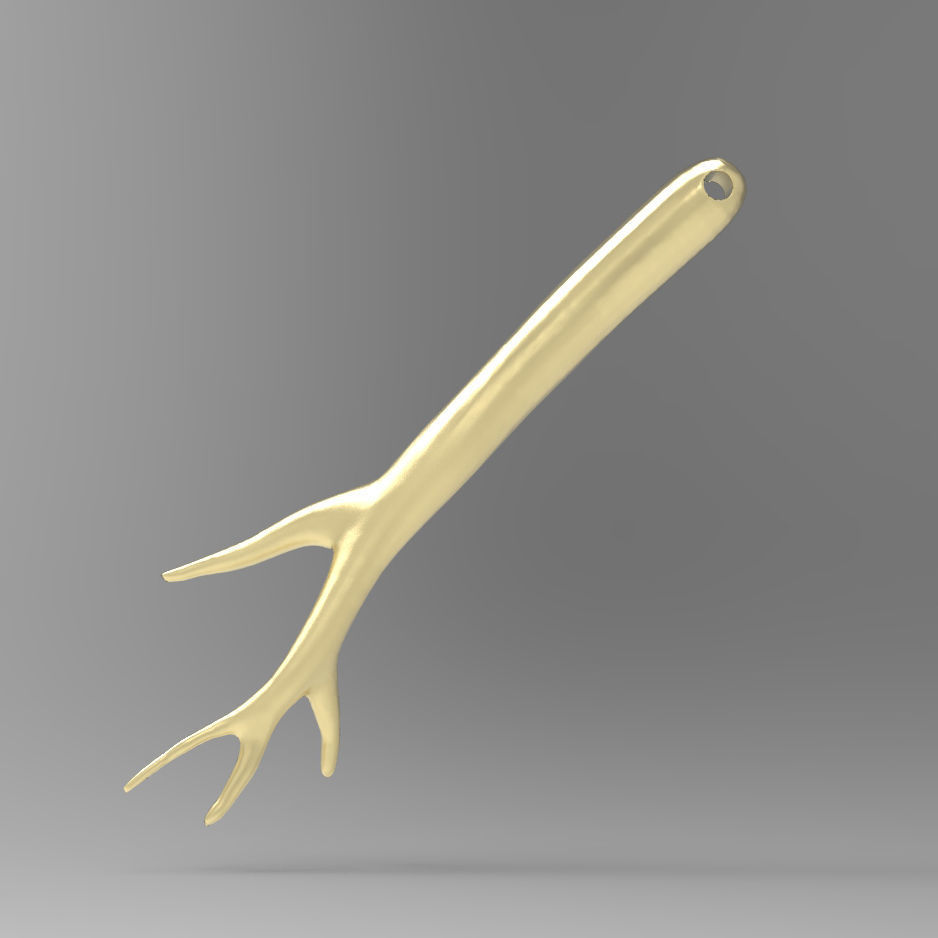 Thorny Bead - Jewelry Pendant 3D Model with Prickle 3D print model_1