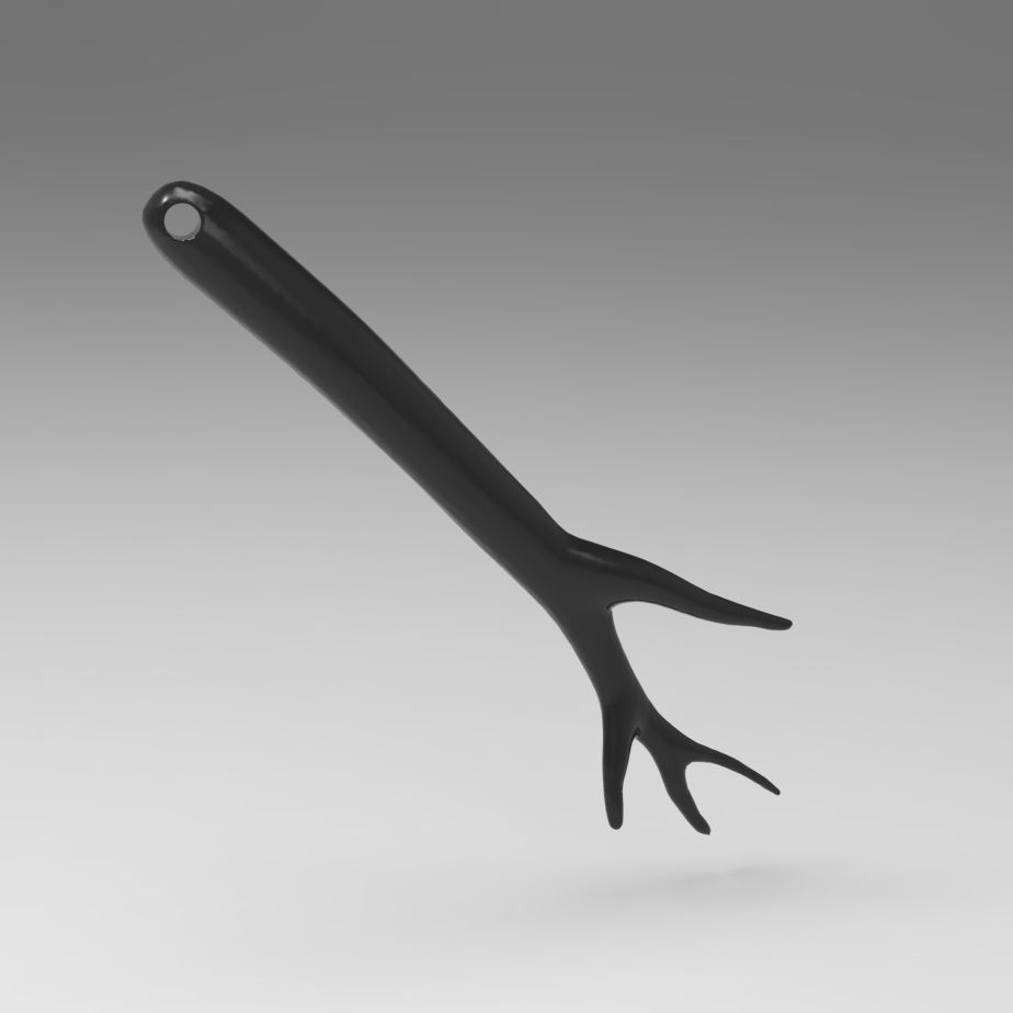 Thorny Bead - Jewelry Pendant 3D Model with Prickle 3D print model_2