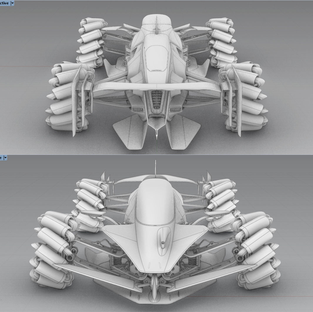 SpaceX INSECTA Low-poly 3D model_5