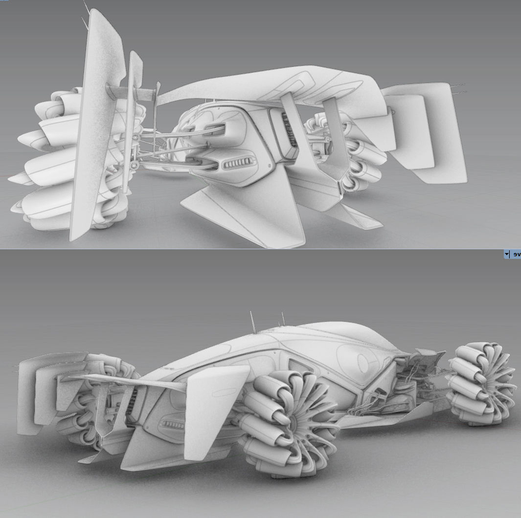 SpaceX INSECTA Low-poly 3D model_6