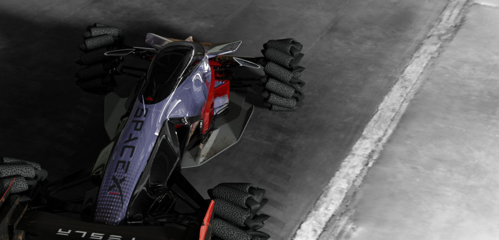 SpaceX INSECTA Low-poly 3D model_3