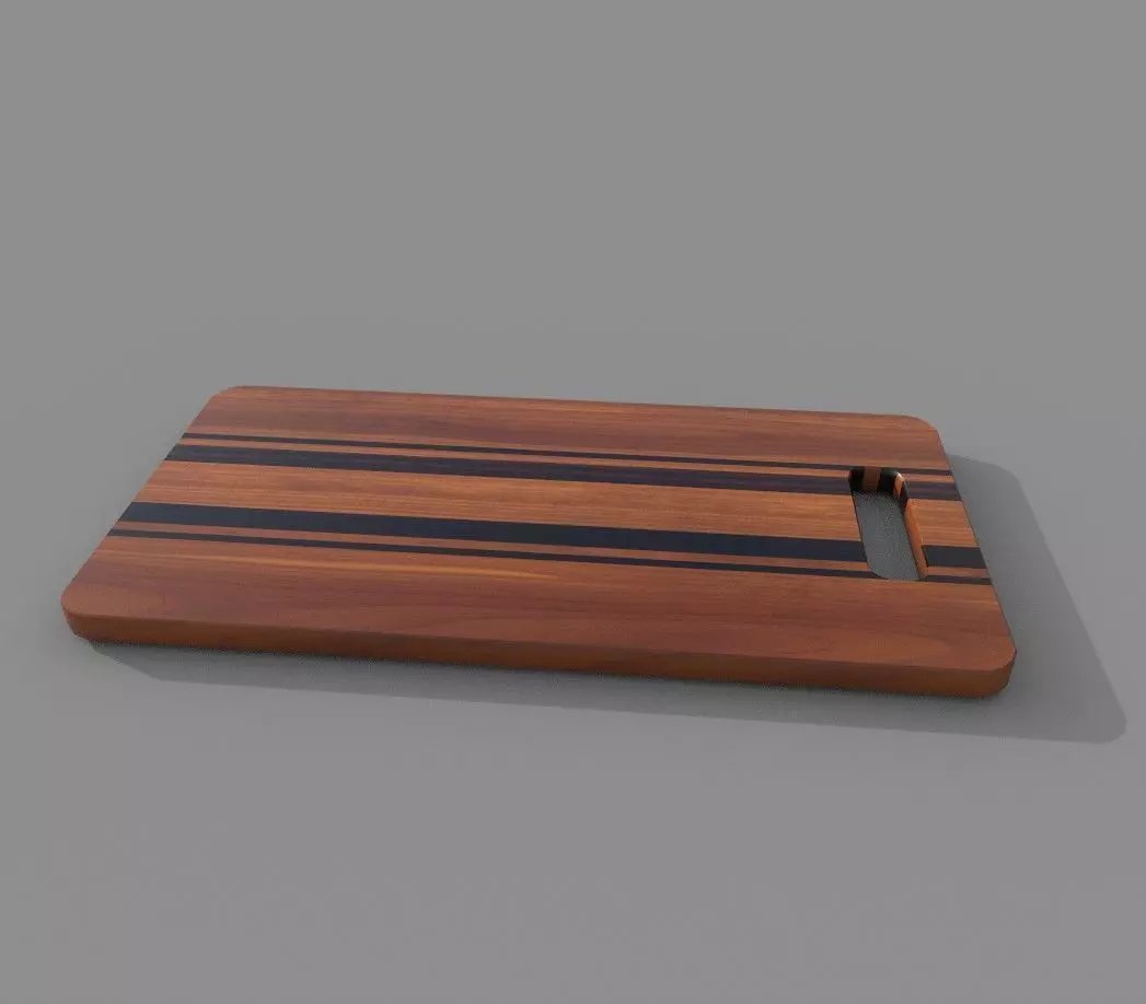Cutting Board 2 Low-poly 3D model_0