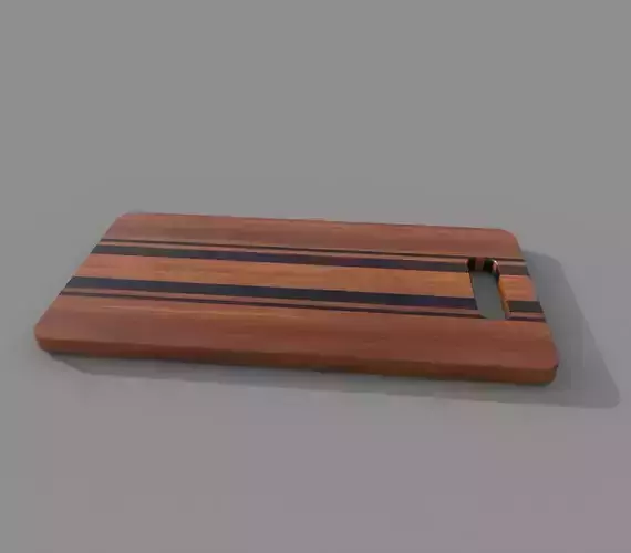 Cutting Board 2 Low-poly 3D model