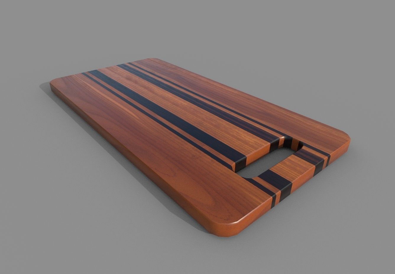 Cutting Board 2 Low-poly 3D model_3