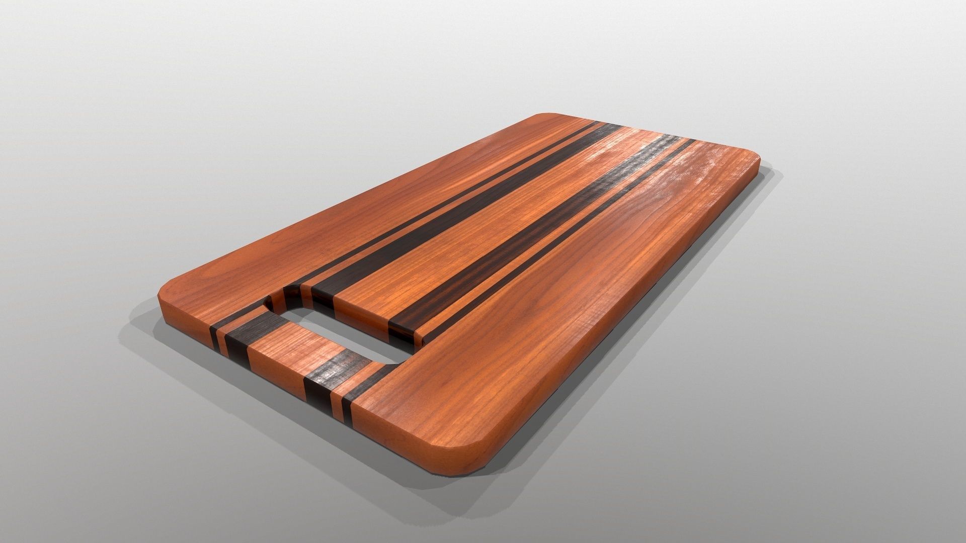 Cutting Board 2 Low-poly 3D model_4