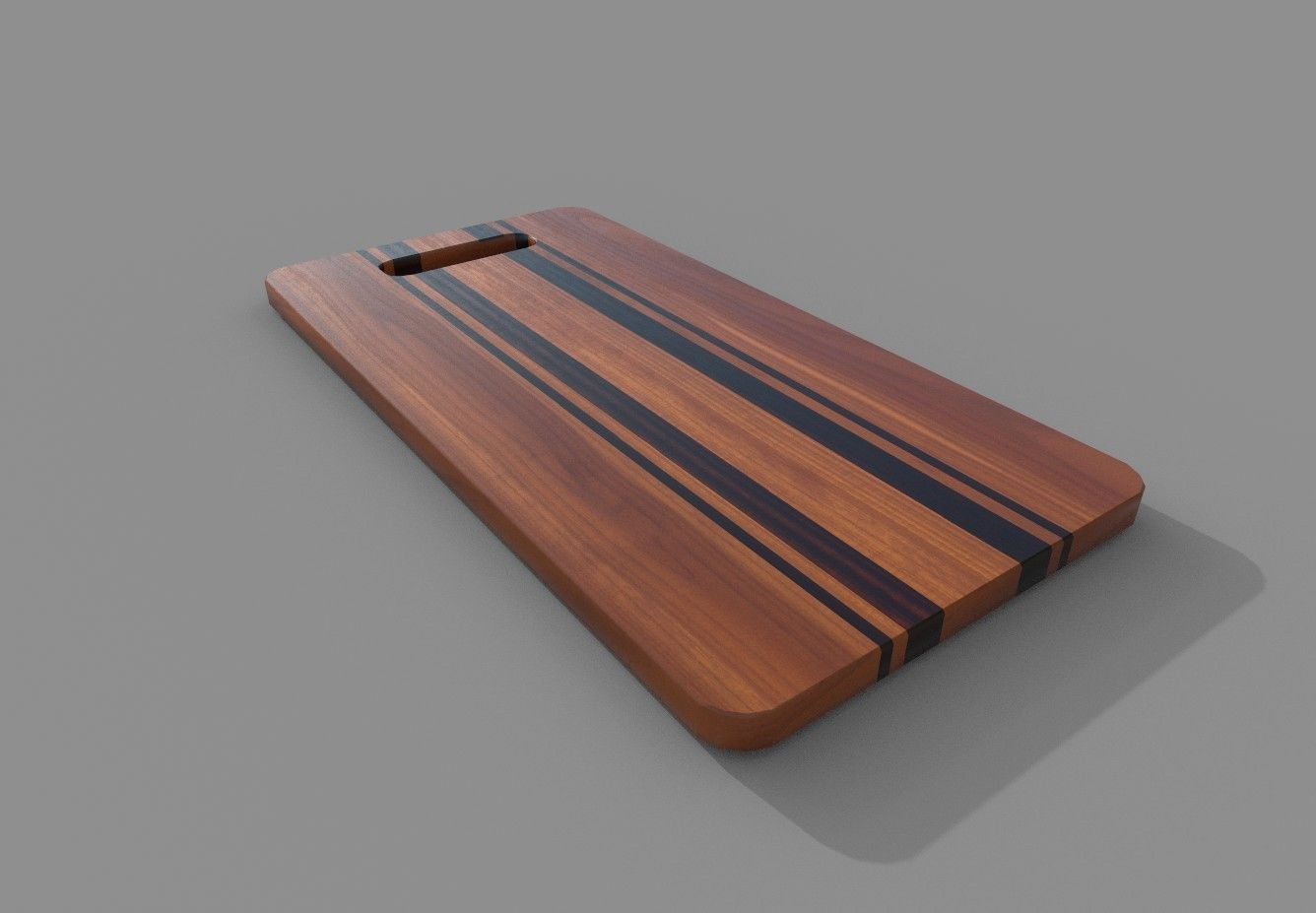 Cutting Board 2 Low-poly 3D model_2