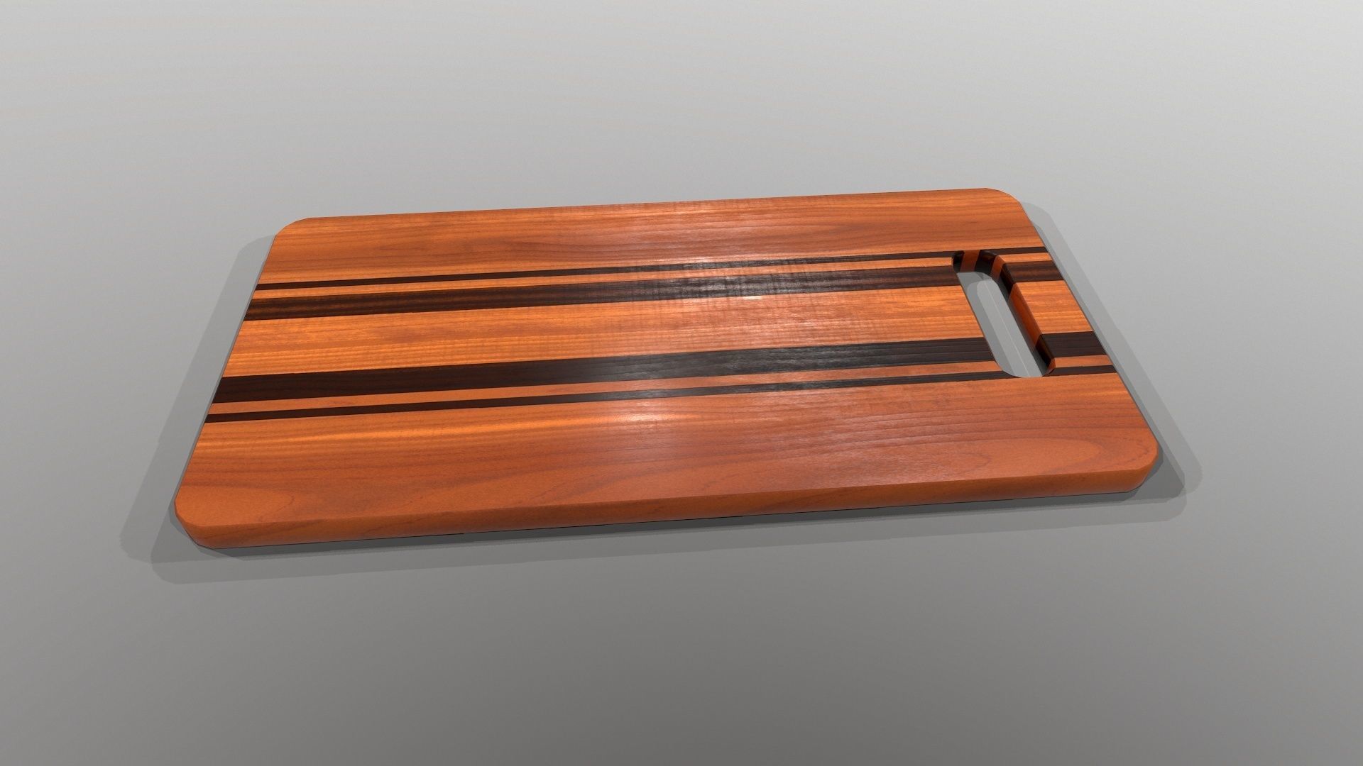 Cutting Board 2 Low-poly 3D model_5