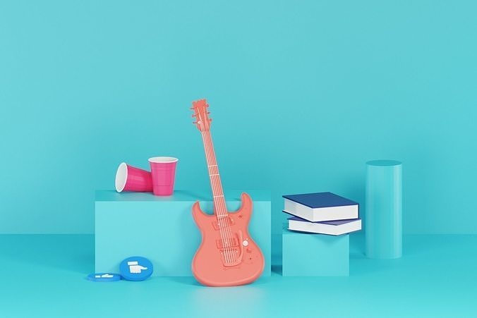 Studio setup 3D model