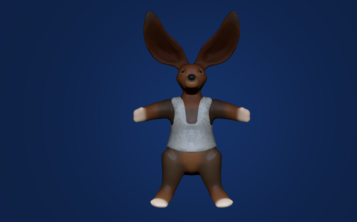 sport rabbit 3D model_3