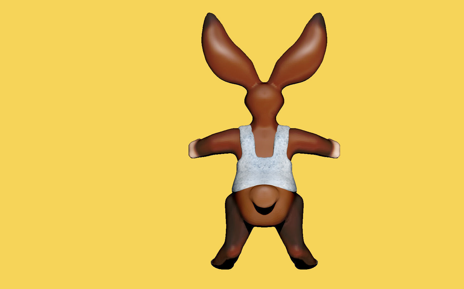 sport rabbit 3D model_6