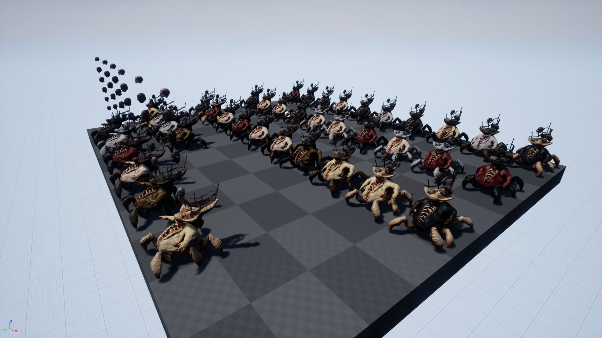 Gluttony demon riding on spider Low-poly 3D model_21