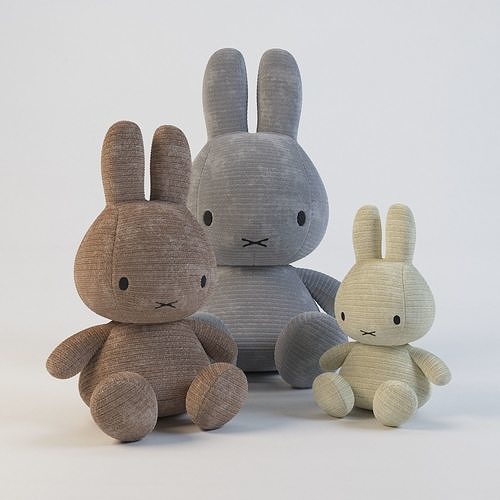 Nijntje Miffy - Rabbit Stuffed toy 3D model