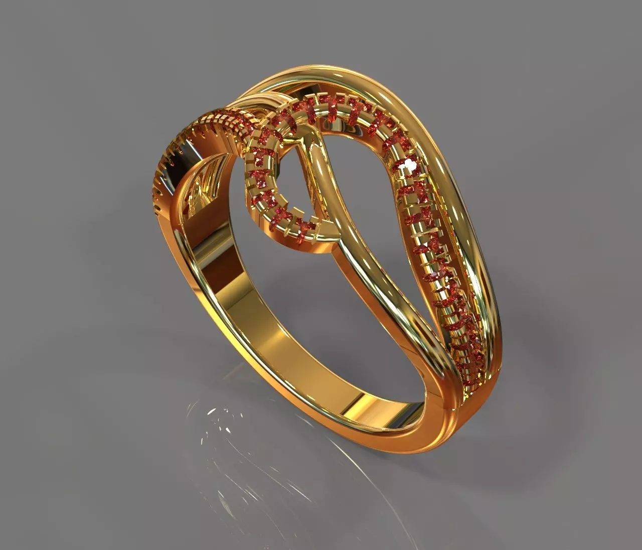 Precious ring 3D print model_0