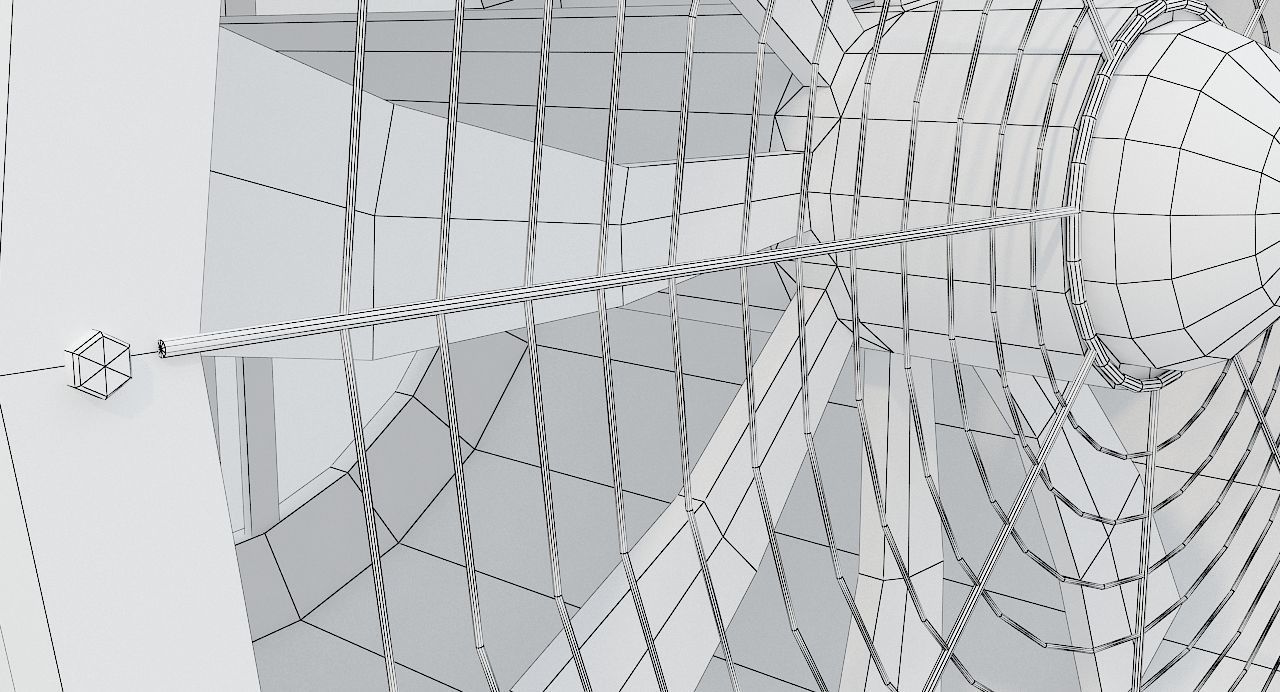 Industrial Rusted Fan Low-poly 3D model_8