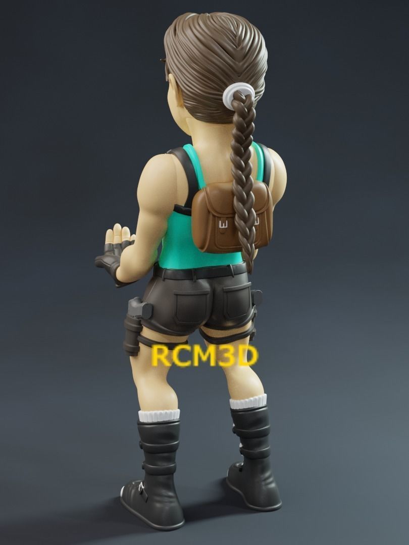 Lara Croft Tomb Raider cellphone and joystick holder  3D print model_1