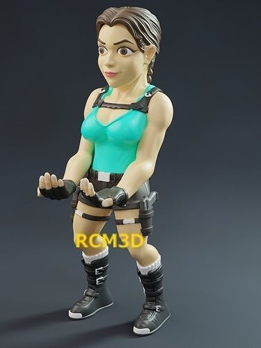 Lara Croft Tomb Raider cellphone and joystick holder  3D print model