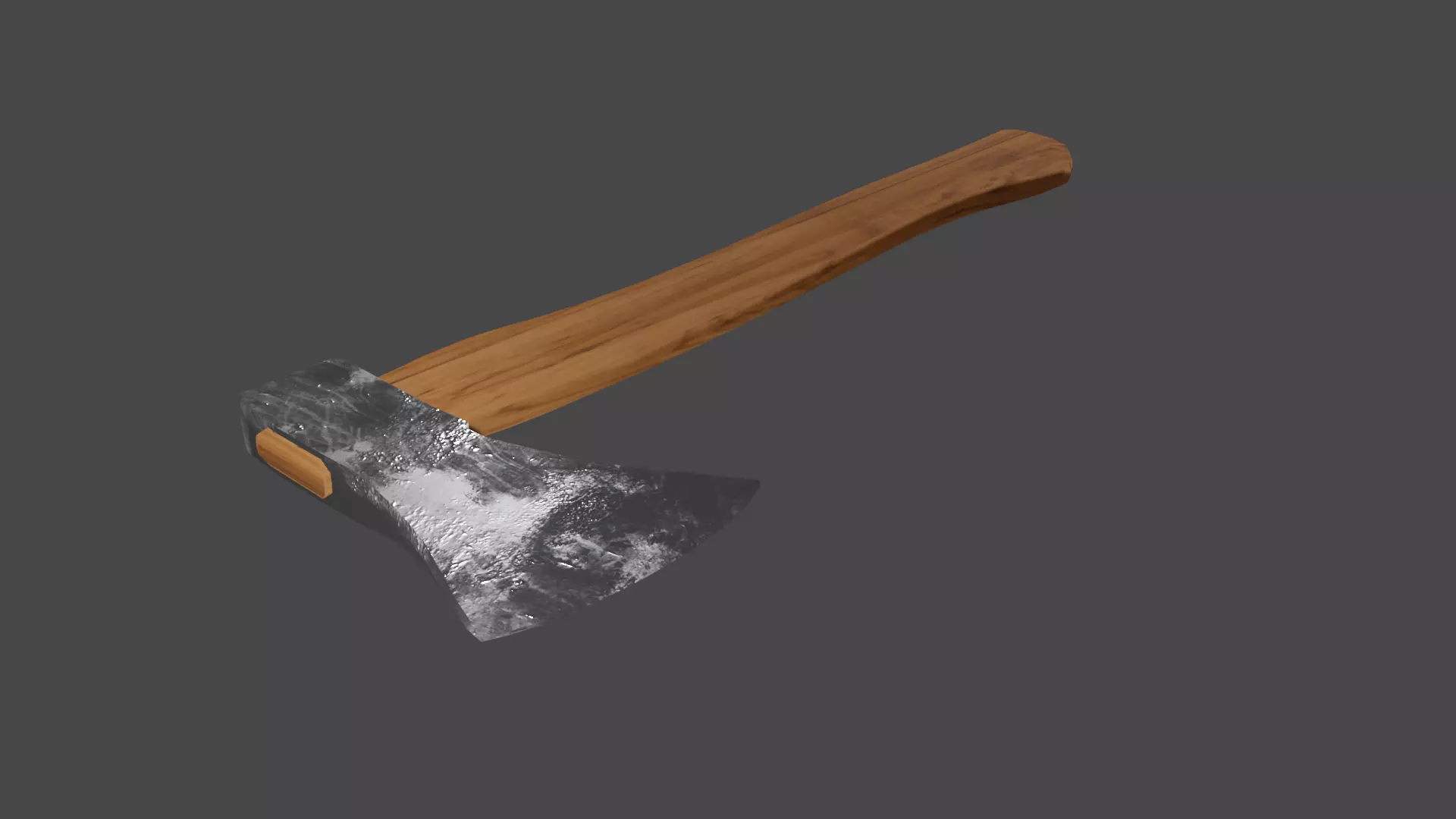 Wooden Axe Free low-poly 3D model