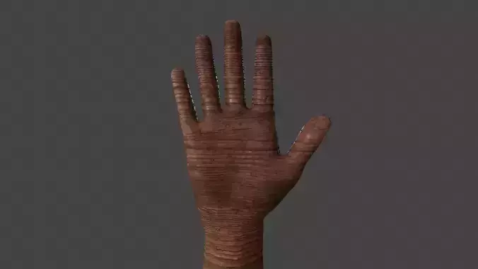 HAND-026 Wooden hand