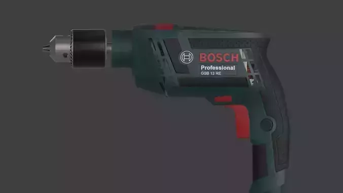 Drill Bosch Professional GSB 13 RE Low-poly 3D model
