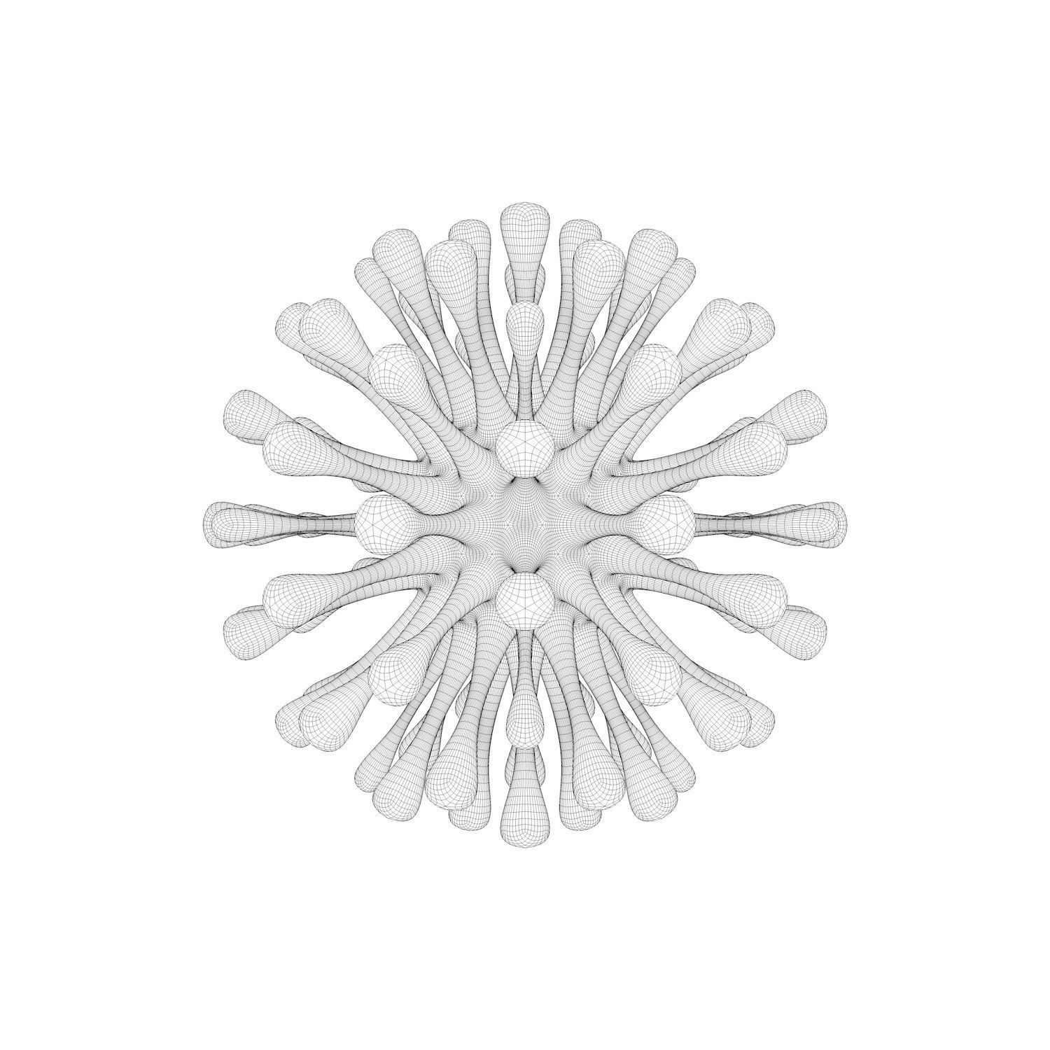 Virus Covid 19 3D model_3