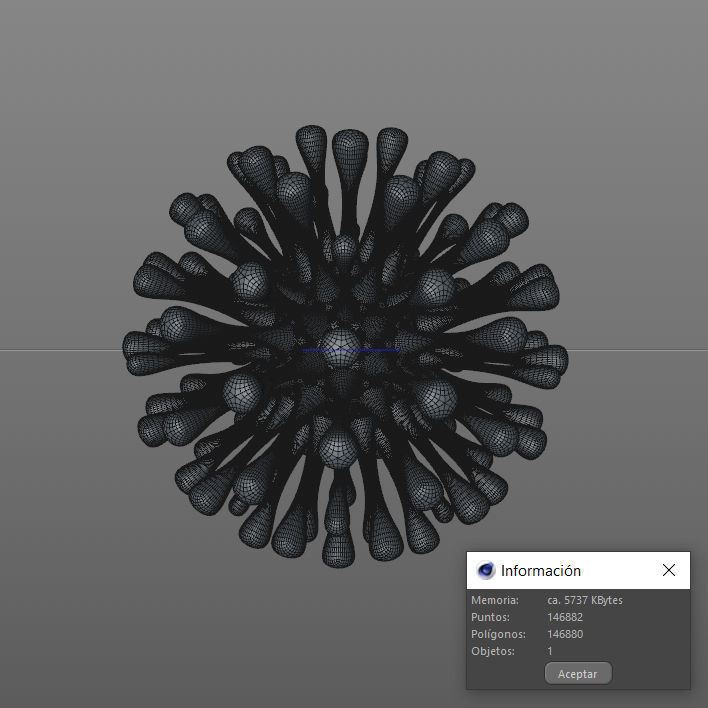 Virus Covid 19 3D model_4