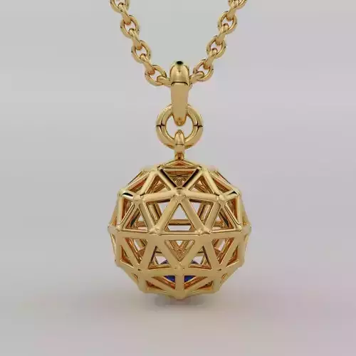 Pendant made of many triangles