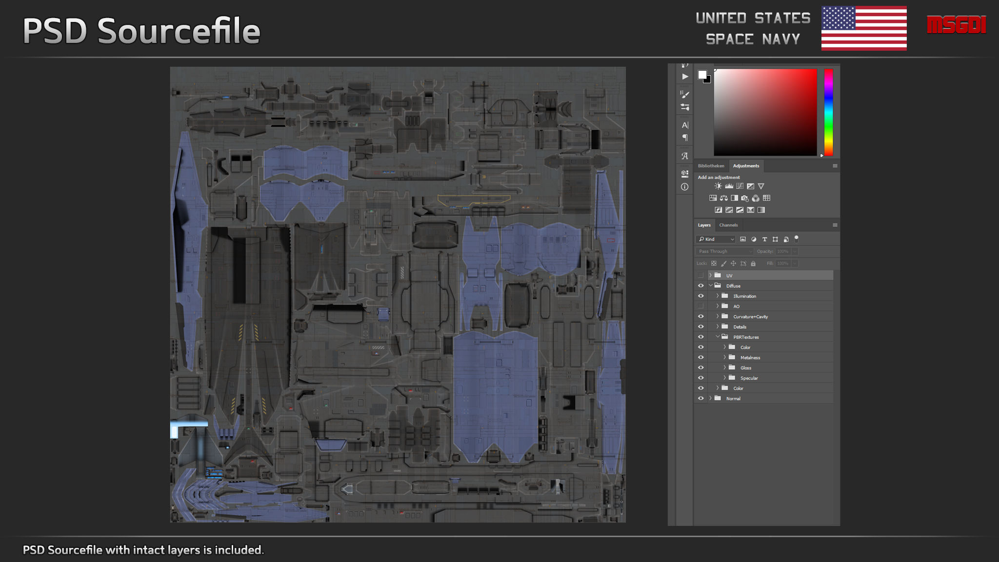 USSN Farragut Class Destroyer Low-poly 3D model_10