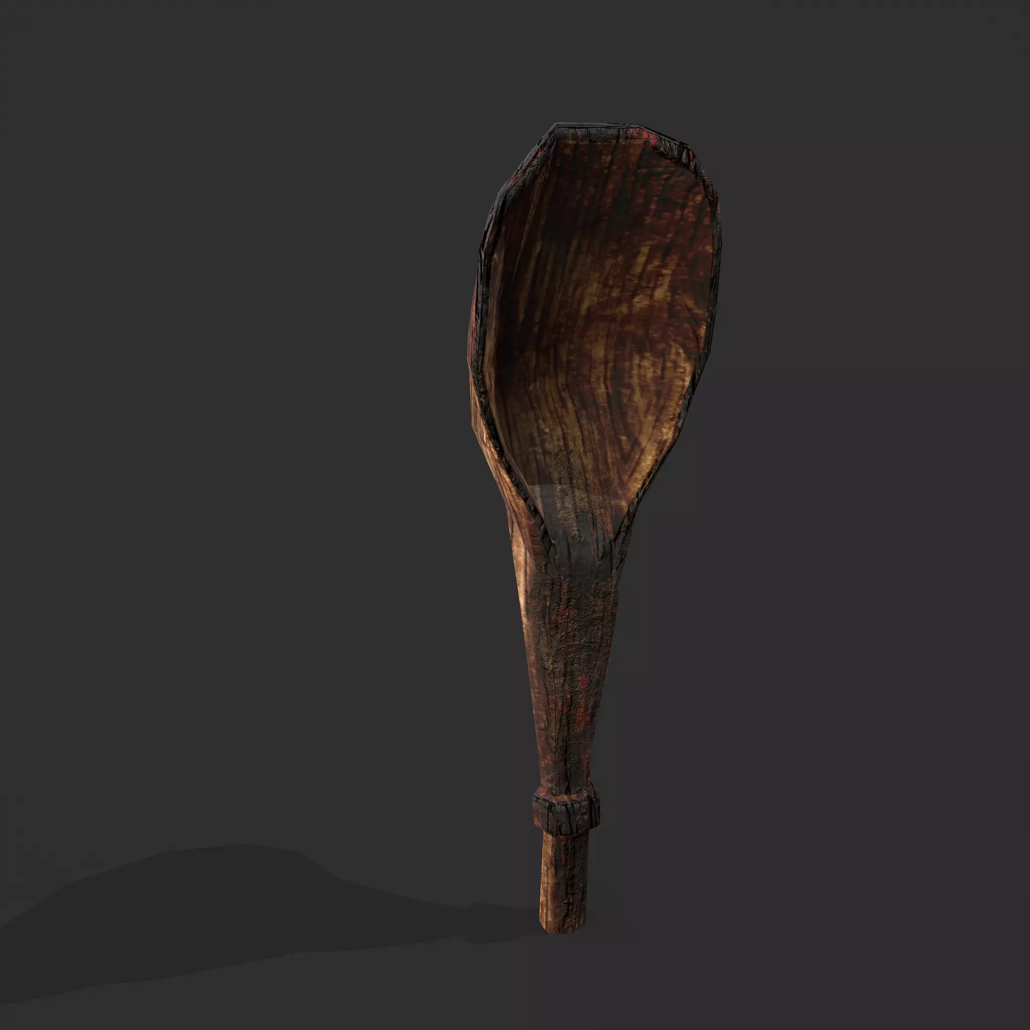 Medieval Dark Spoon Free low-poly 3D model
