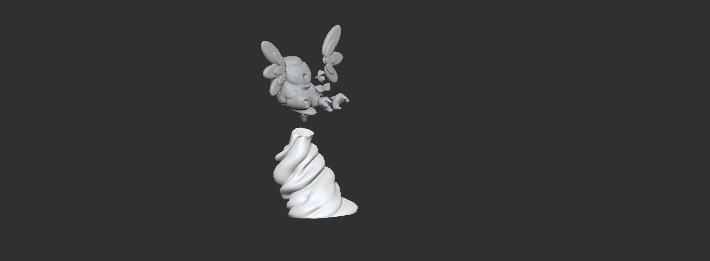 3d model rowlet pokemon Free 3D print model_0