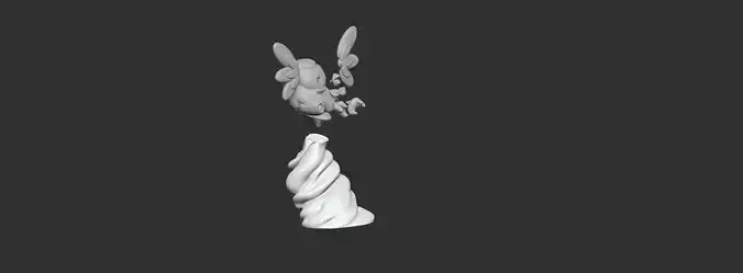 3d model rowlet pokemon Free 3D print model