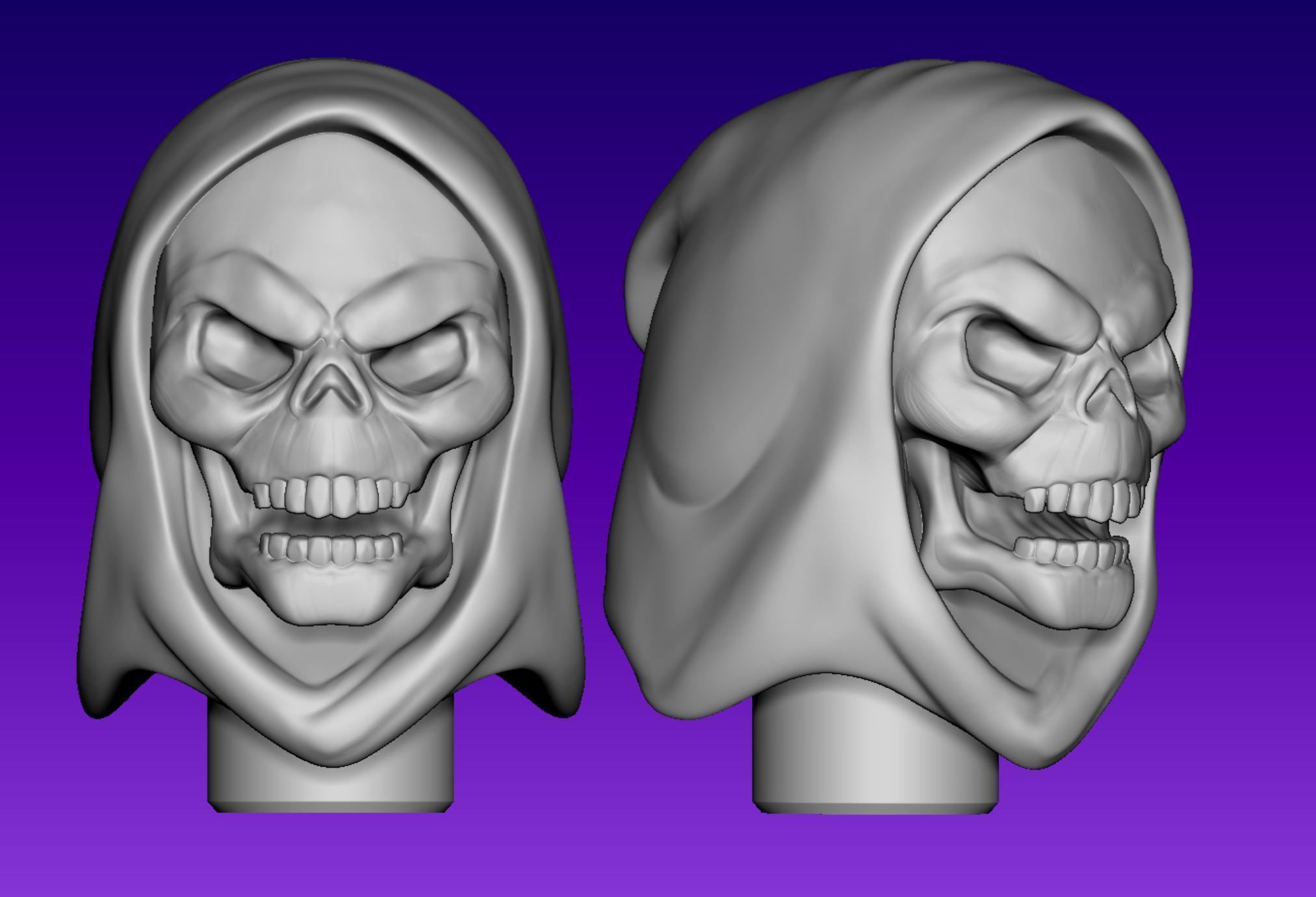 Skeletor  Head Master Of The Universe for Vintage Model 3D print model_1
