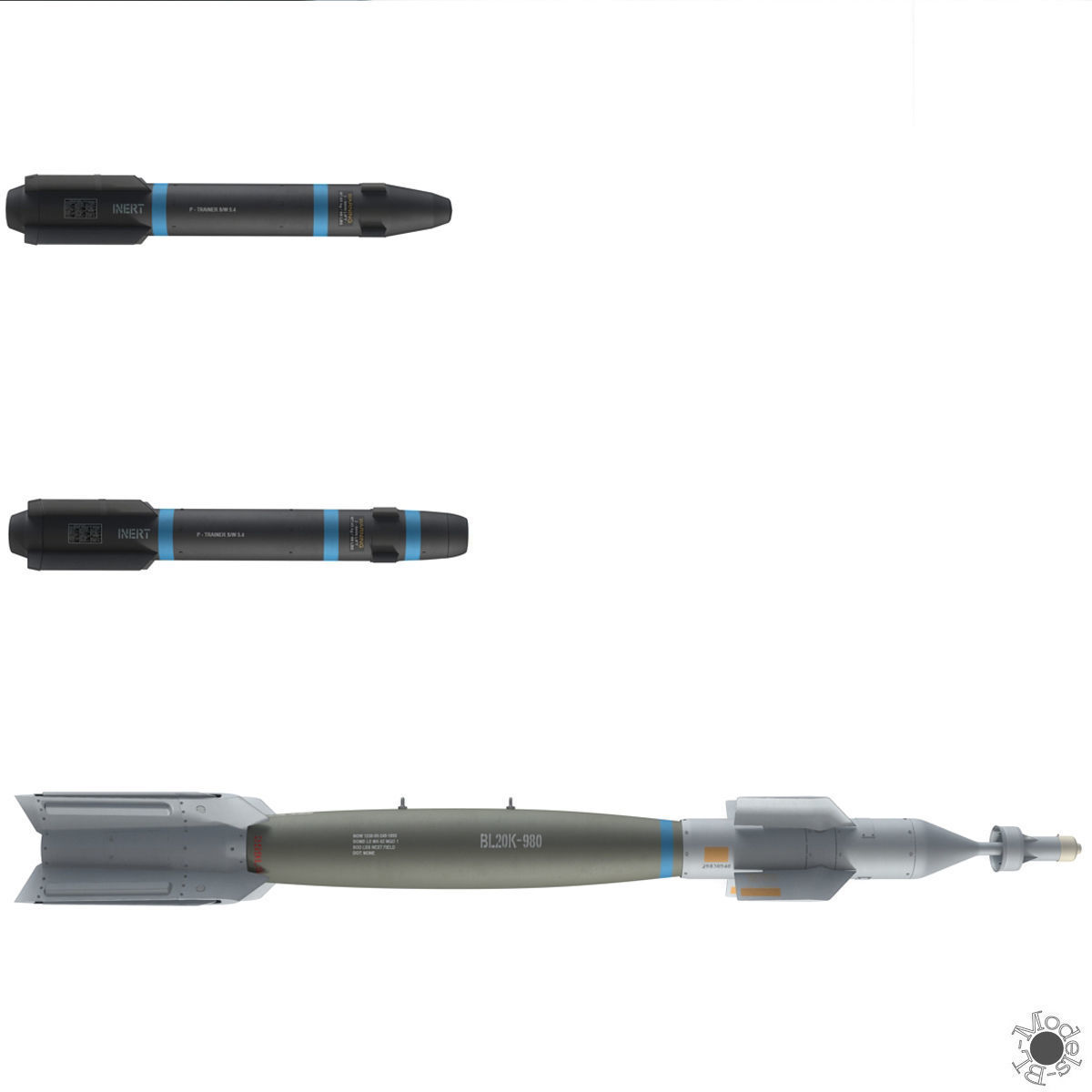 Generic Military Aircraft UAV Drone 3D model_9