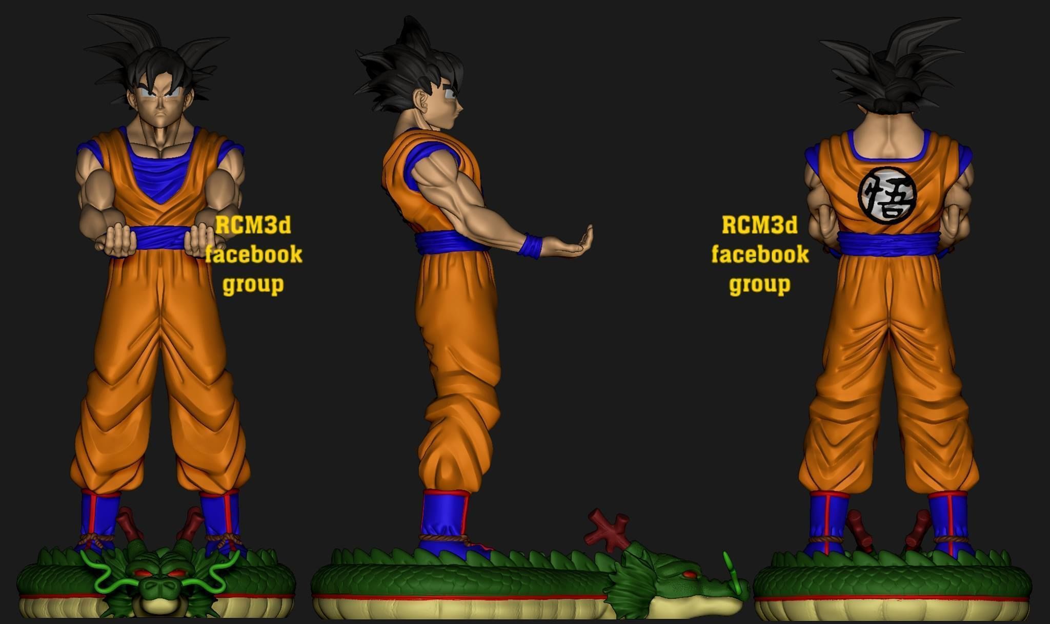 Goku cellphone and joystick holder  3D print model_1