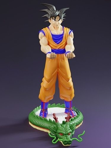 Goku cellphone and joystick holder  3D print model