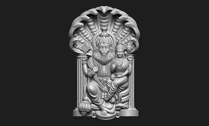 Narsimha And Laxmi ji 3D print model