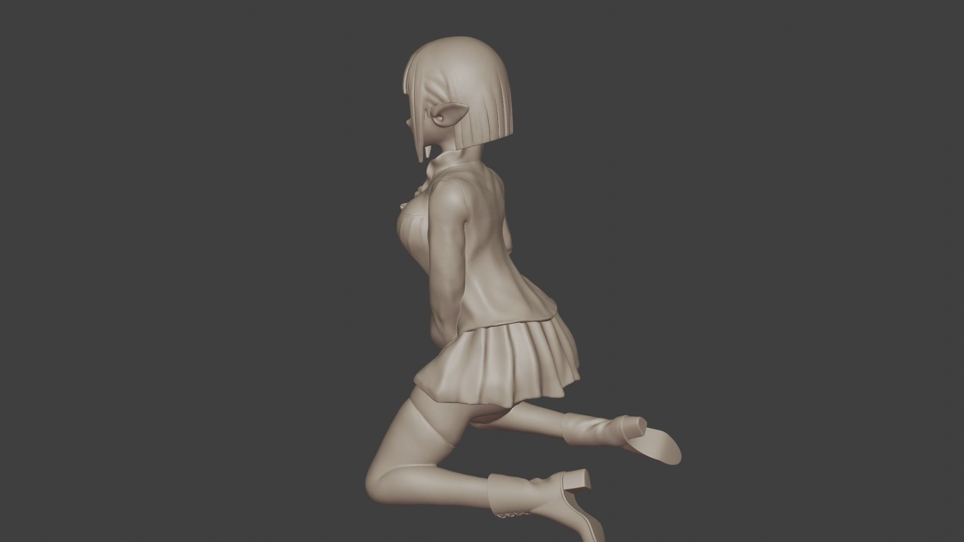 Eina Tulle Figurine 3D print model_8