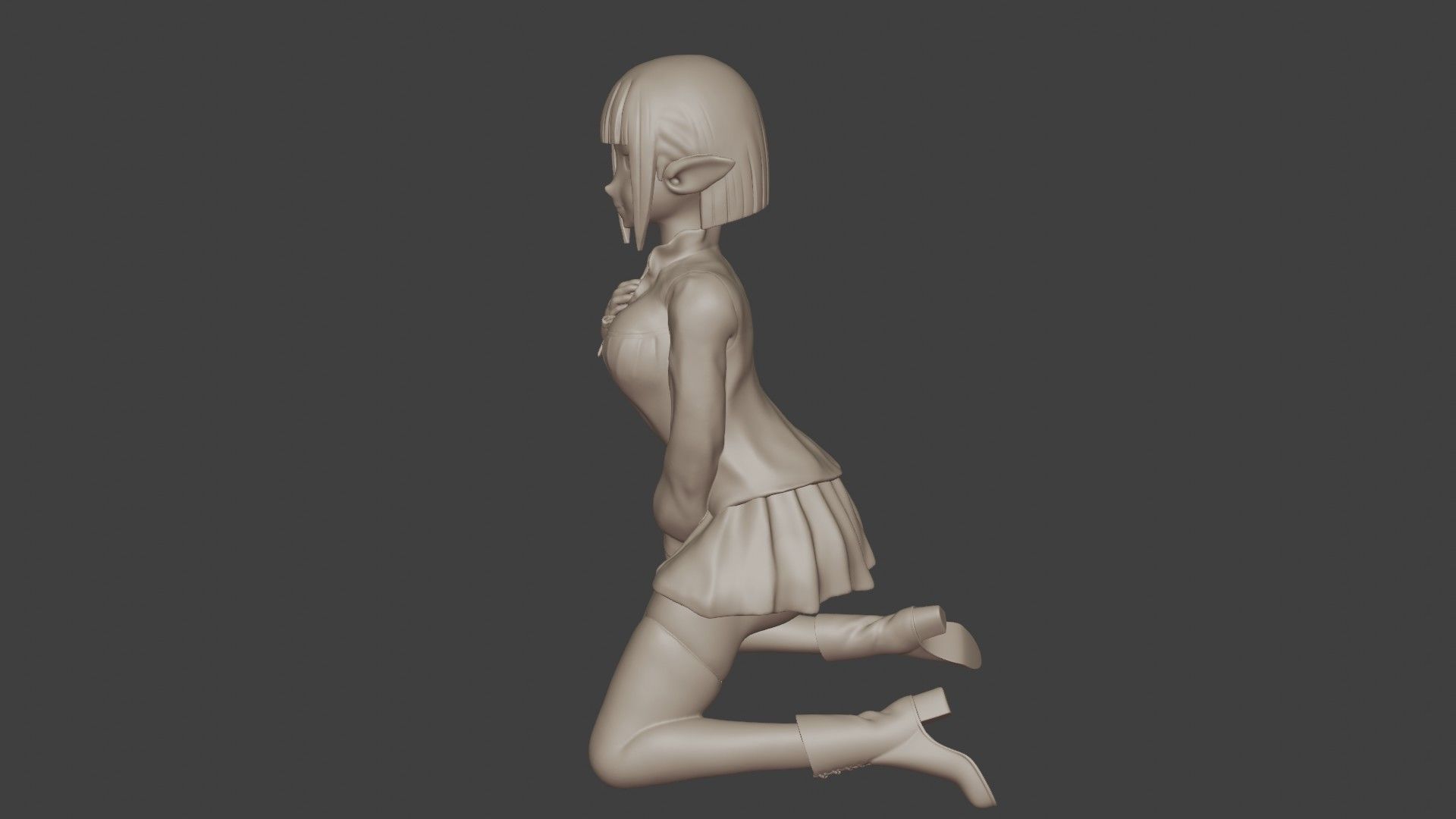 Eina Tulle Figurine 3D print model_6