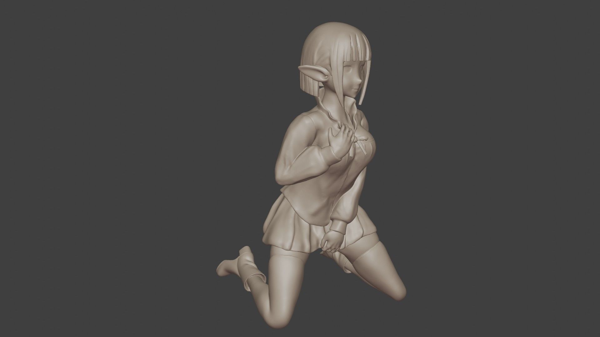 Eina Tulle Figurine 3D print model_29
