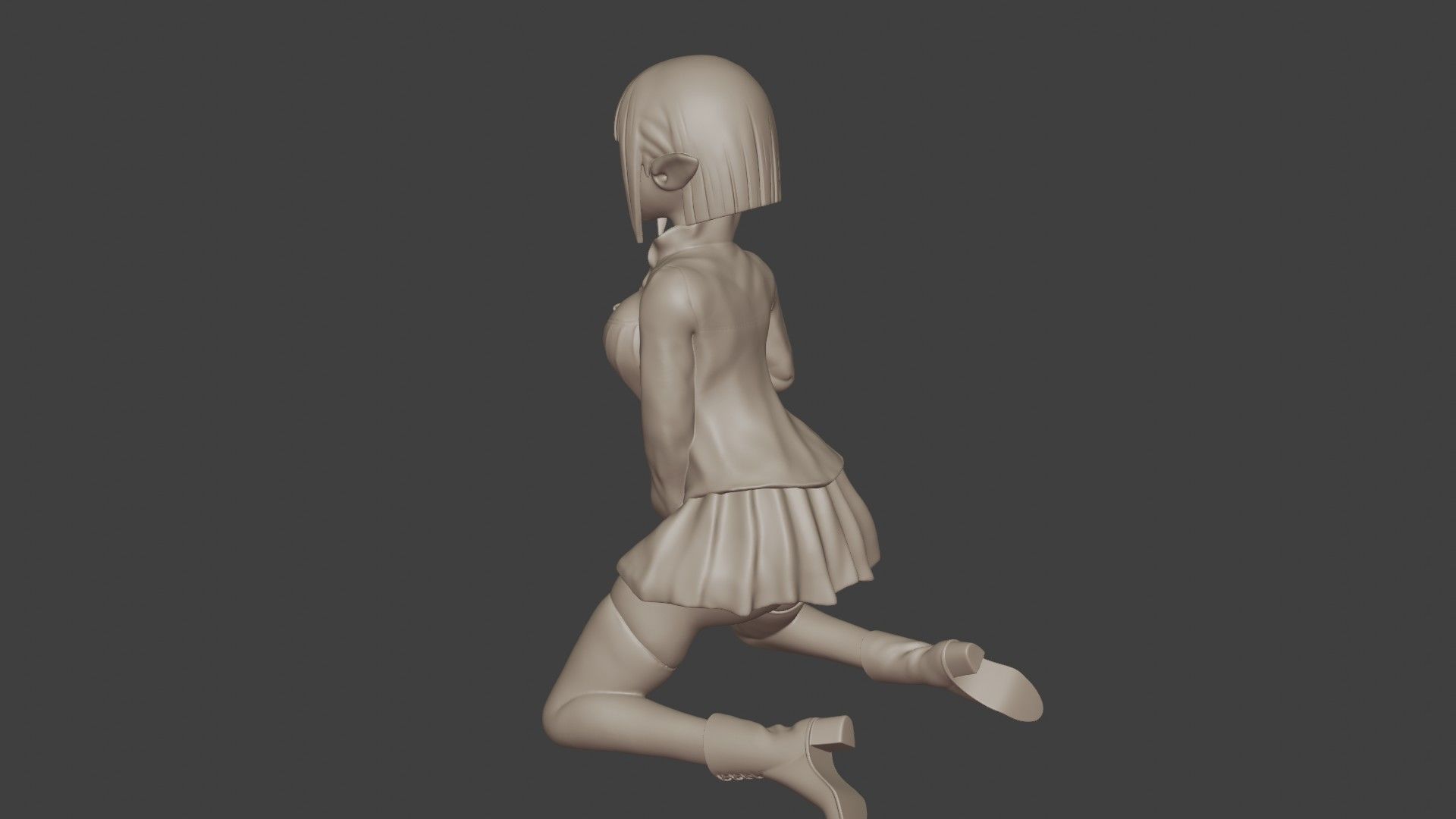 Eina Tulle Figurine 3D print model_9